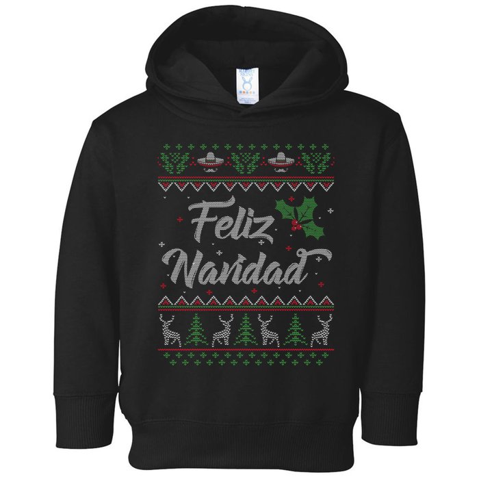 Feliz Navidad Spanish Merry Christmas Toddler Hoodie