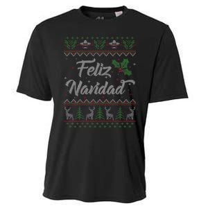 Feliz Navidad Spanish Merry Christmas Cooling Performance Crew T-Shirt