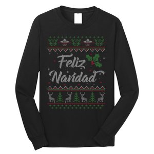 Feliz Navidad Spanish Merry Christmas Long Sleeve Shirt