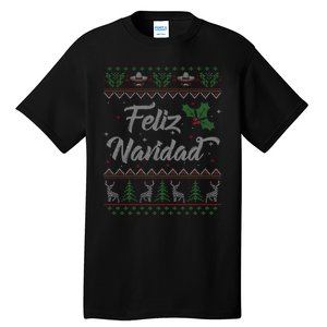 Feliz Navidad Spanish Merry Christmas Tall T-Shirt