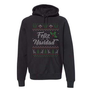 Feliz Navidad Spanish Merry Christmas Premium Hoodie