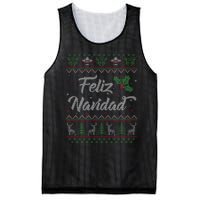 Feliz Navidad Spanish Merry Christmas Mesh Reversible Basketball Jersey Tank