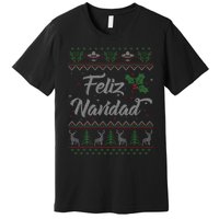 Feliz Navidad Spanish Merry Christmas Premium T-Shirt