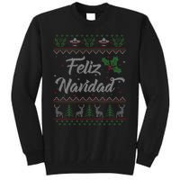 Feliz Navidad Spanish Merry Christmas Tall Sweatshirt