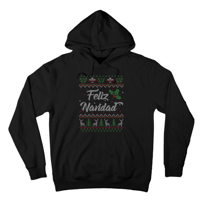 Feliz Navidad Spanish Merry Christmas Tall Hoodie