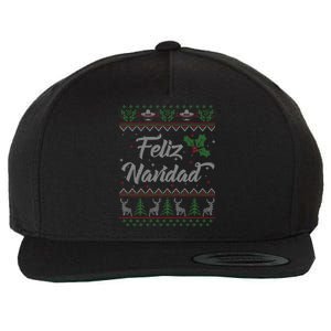 Feliz Navidad Spanish Merry Christmas Wool Snapback Cap