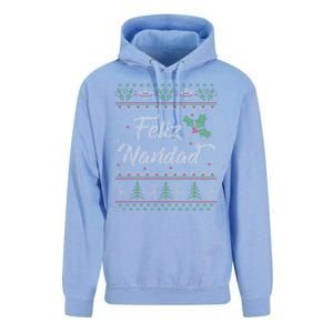 Feliz Navidad Spanish Merry Christmas Unisex Surf Hoodie