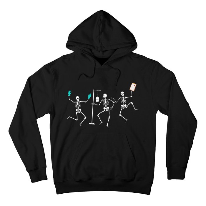 Funny Nurse Skeleton Halloween Healthcare Hoodie