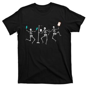 Funny Nurse Skeleton Halloween Healthcare T-Shirt