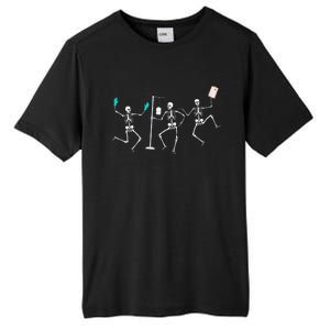 Funny Nurse Skeleton Halloween Healthcare Tall Fusion ChromaSoft Performance T-Shirt