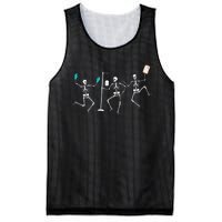 Funny Nurse Skeleton Halloween Healthcare Mesh Reversible Basketball Jersey Tank