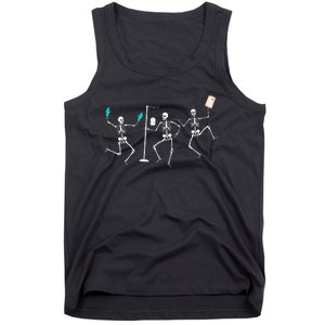 Funny Nurse Skeleton Halloween Healthcare Tank Top