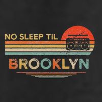 Funny No Sleep Til Brooklyn Old School Portable Stereo Retro Cool Comfort Performance Bucket Hat