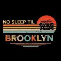 Funny No Sleep Til Brooklyn Old School Portable Stereo Retro Youth Performance Sprint T-Shirt