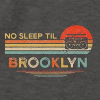 Funny No Sleep Til Brooklyn Old School Portable Stereo Retro Vector Backpack