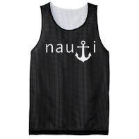 Funny Nautical Sailor Mesh Reversible Basketball Jersey Tank