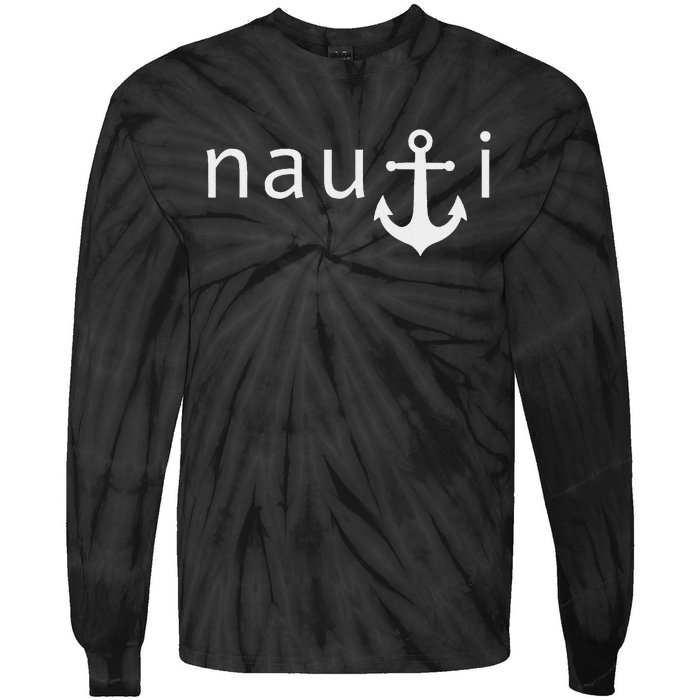 Funny Nautical Sailor Tie-Dye Long Sleeve Shirt