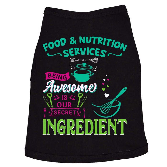 Food & Nutrition Services Being Awesome Lunch Lady Doggie Tank