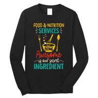 Food Nutrition Services Being Awesome Ingredient Lunch Lady Long Sleeve Shirt