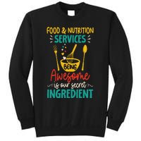 Food Nutrition Services Being Awesome Ingredient Lunch Lady Sweatshirt