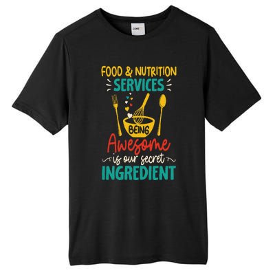 Food Nutrition Services Being Awesome Ingredient Lunch Lady Tall Fusion ChromaSoft Performance T-Shirt