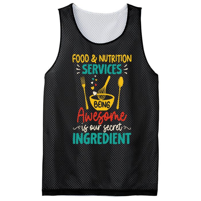 Food Nutrition Services Being Awesome Ingredient Lunch Lady Mesh Reversible Basketball Jersey Tank