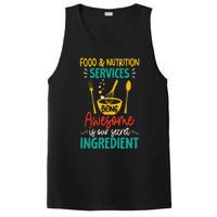 Food Nutrition Services Being Awesome Ingredient Lunch Lady PosiCharge Competitor Tank