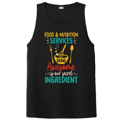 Food Nutrition Services Being Awesome Ingredient Lunch Lady PosiCharge Competitor Tank