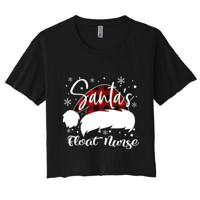 Float Nurse Santas Favorite Nurse Float Nurse Emt Cma Er Elf Gift Crop Top