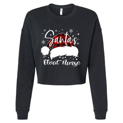Float Nurse Santas Favorite Nurse Float Nurse Emt Cma Er Elf Gift Cropped Pullover Crew