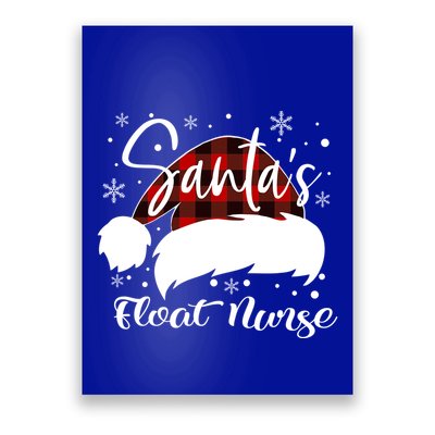 Float Nurse Santas Favorite Nurse Float Nurse Emt Cma Er Elf Gift Poster