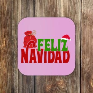 Feliz Navidad Spanish Christmas Coaster