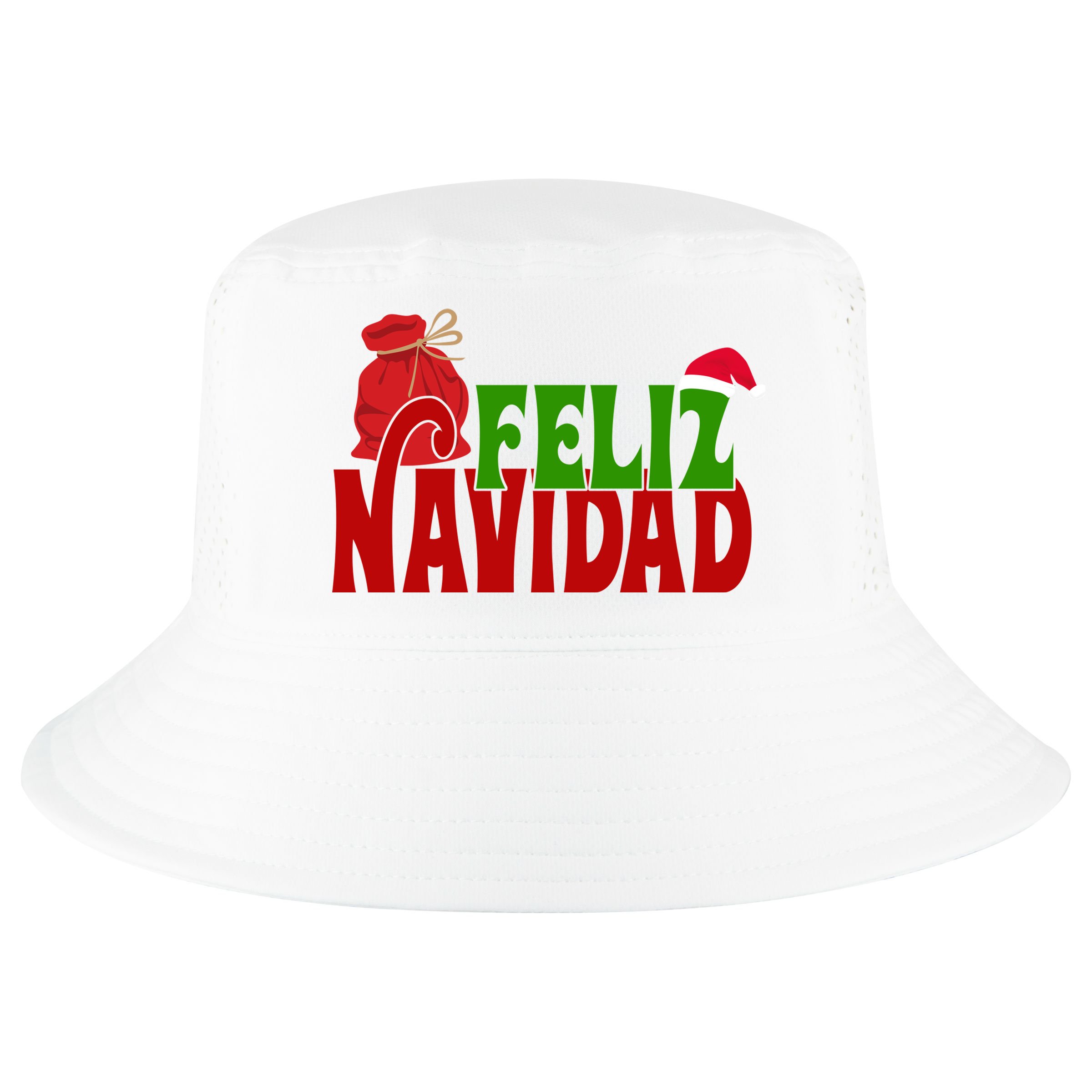 Feliz Navidad Spanish Christmas Cool Comfort Performance Bucket Hat