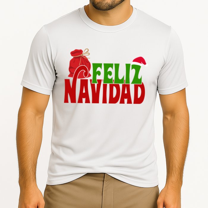 Feliz Navidad Spanish Christmas Cooling Performance Crew T-Shirt
