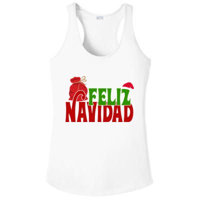 Feliz Navidad Spanish Christmas Ladies PosiCharge Competitor Racerback Tank