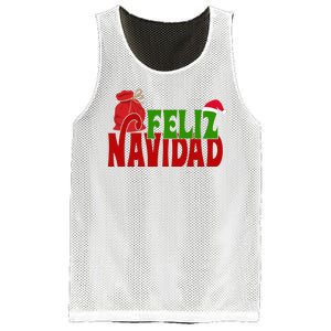 Feliz Navidad Spanish Christmas Mesh Reversible Basketball Jersey Tank