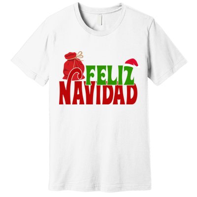 Feliz Navidad Spanish Christmas Premium T-Shirt