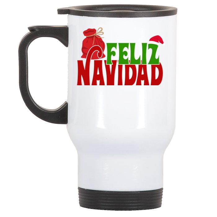 Feliz Navidad Spanish Christmas Stainless Steel Travel Mug