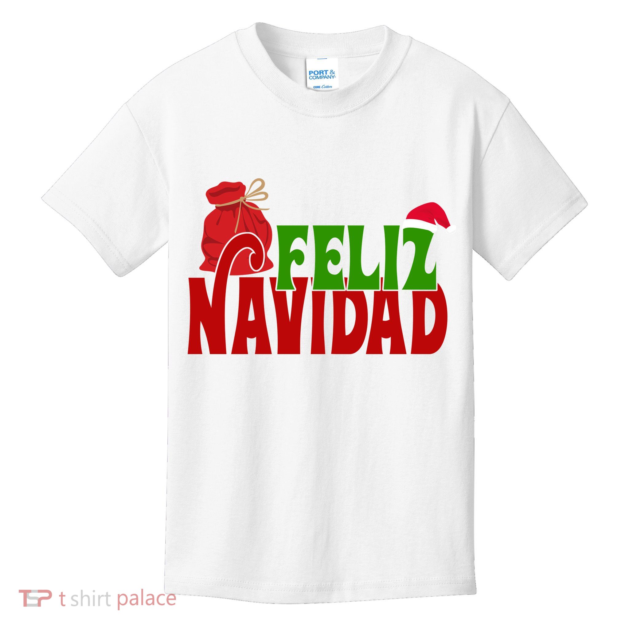 Feliz Navidad Spanish Christmas Kids T-Shirt