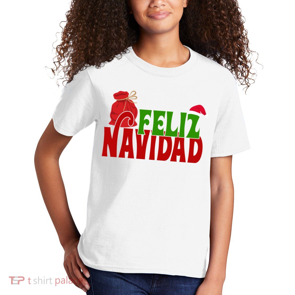 Feliz Navidad Spanish Christmas Kids T-Shirt