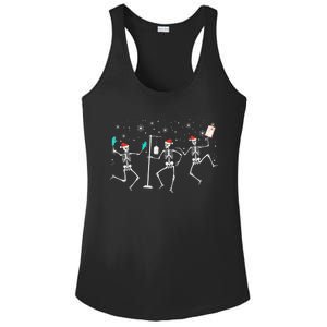 Funny Nurse Skeleton Christmas healthcare Crew Santa Ladies PosiCharge Competitor Racerback Tank