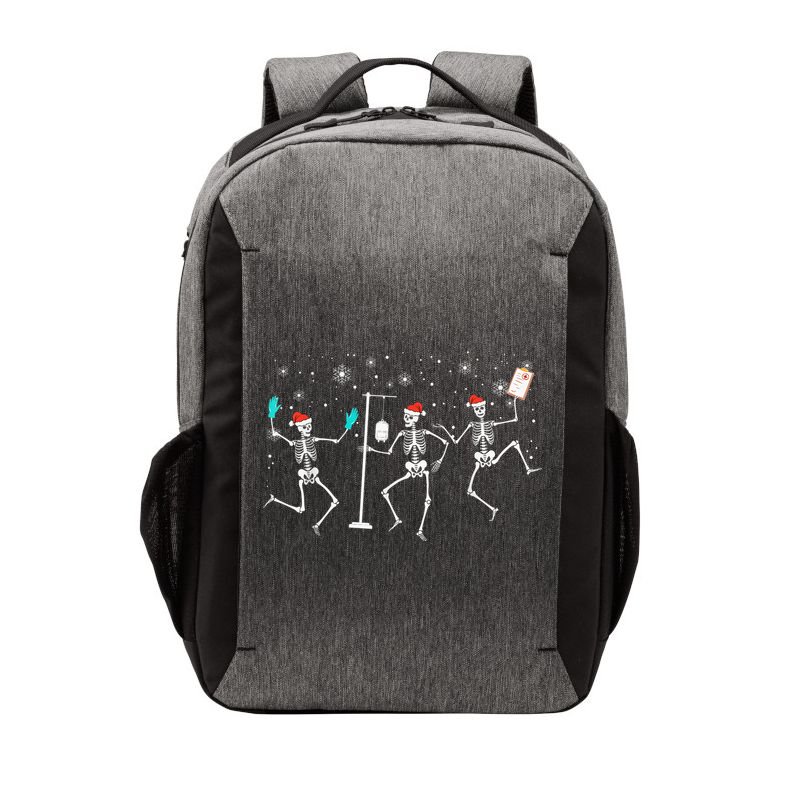 Funny Nurse Skeleton Christmas healthcare Crew Santa Vector Backpack