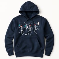 Funny Nurse Skeleton Christmas healthcare Crew Santa Hoodie