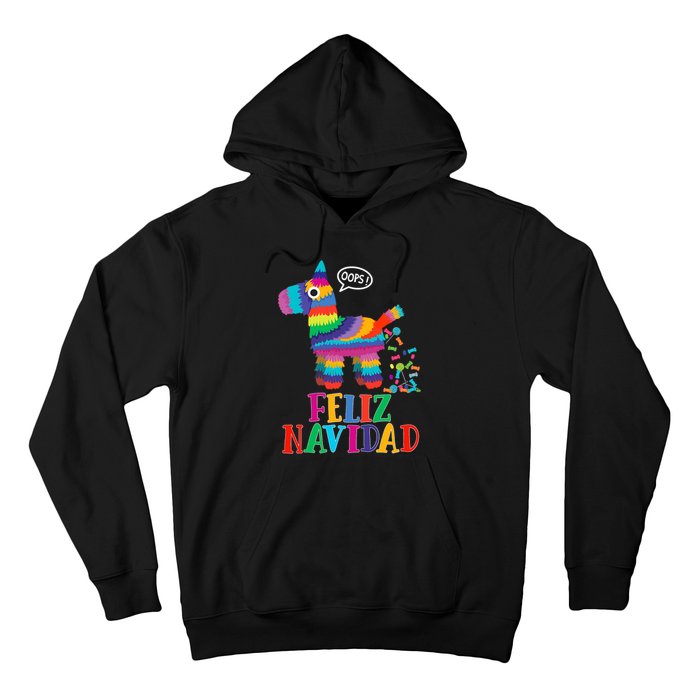 Feliz Navidad Spanish Christmas Funny Mexican Pinata Hoodie