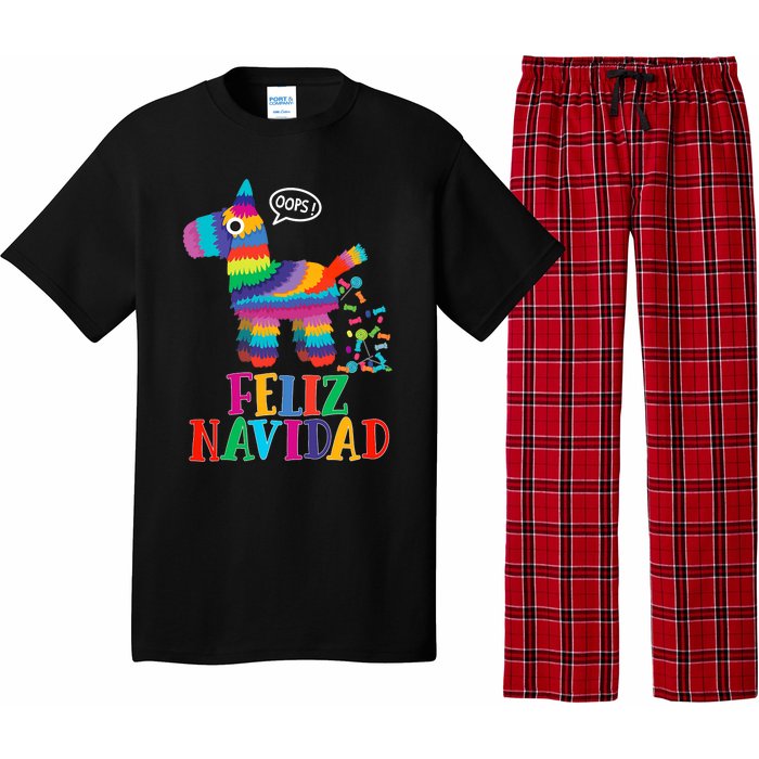 Feliz Navidad Spanish Christmas Funny Mexican Pinata Pajama Set