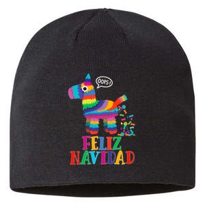 Feliz Navidad Spanish Christmas Funny Mexican Pinata Sustainable Beanie