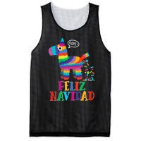 Feliz Navidad Spanish Christmas Funny Mexican Pinata Mesh Reversible Basketball Jersey Tank