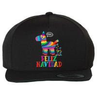 Feliz Navidad Spanish Christmas Funny Mexican Pinata Wool Snapback Cap