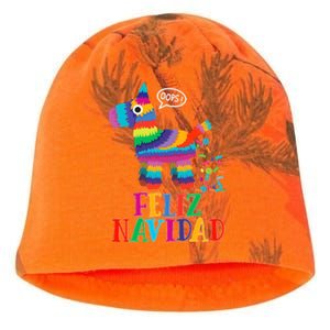 Feliz Navidad Spanish Christmas Funny Mexican Pinata Kati - Camo Knit Beanie