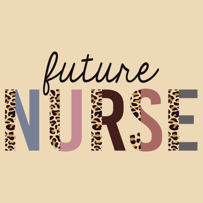 Future Nurse Student Leopard Print Nursing School Meaningful Gift Drawstring Bag